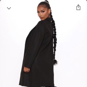 Long night wool coat